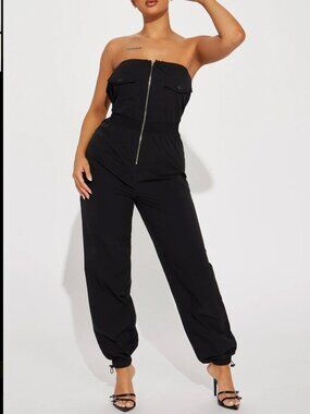 Almost Famous Jumpsuit - Black Sz M